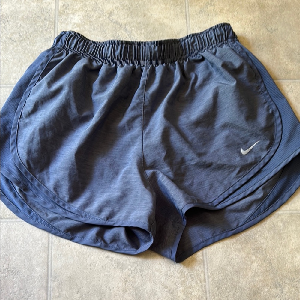 Nike Navy Athletic Shorts Moisture-Wicking Performance